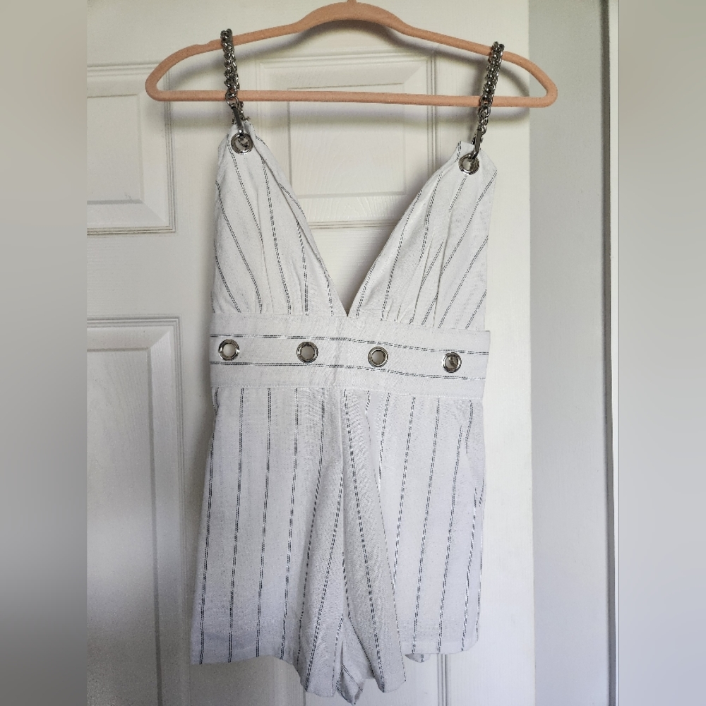 CARMAR 100% Linen Jumpsuit/Romper XS